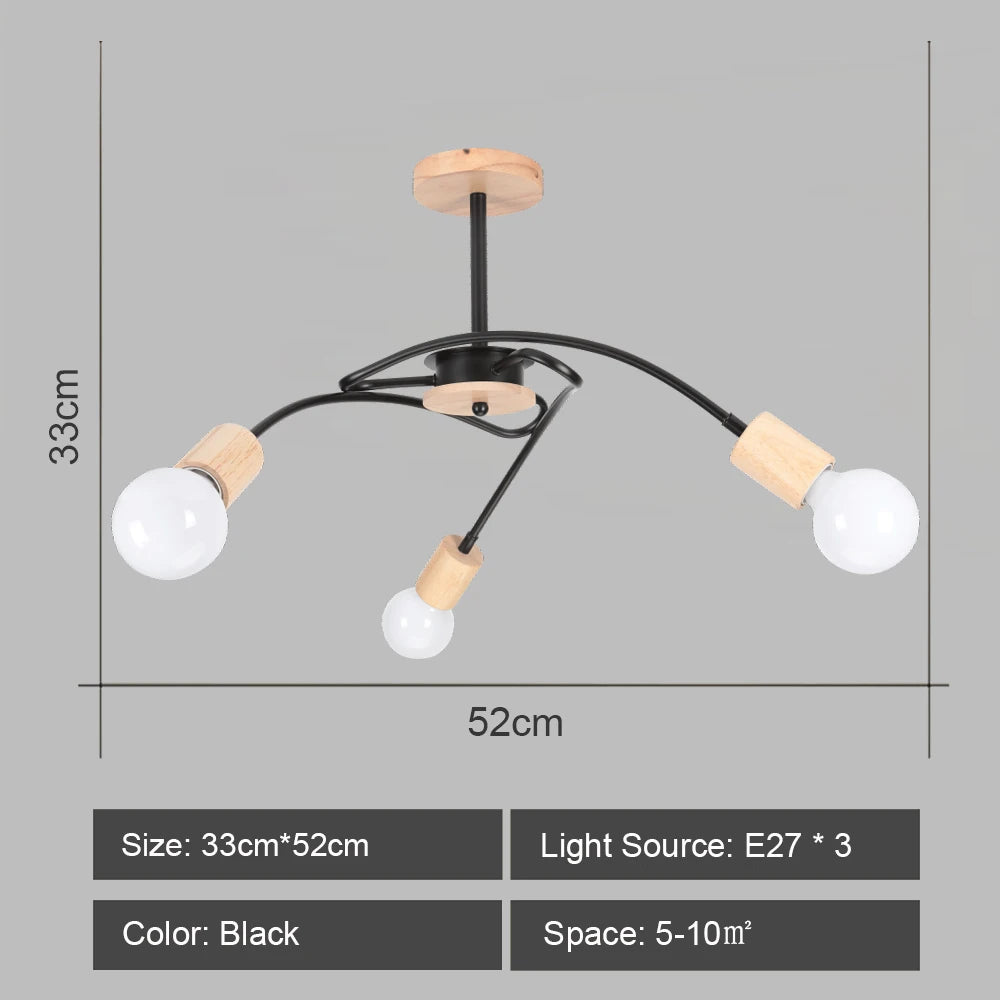 lustre sputnik moderne style industriel pour intérieur élégant - vue 8 sur 19
