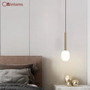 Moderne Nachttischlampe in Ei-Form für kreative Innenräume
