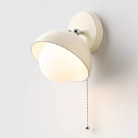appliques murales en verre blanc style crème française pour intérieur élégant
