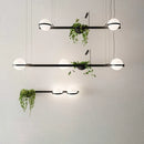 Moderner DIY-LED-Kronleuchter mit Blumentopf für himmlischen Garten