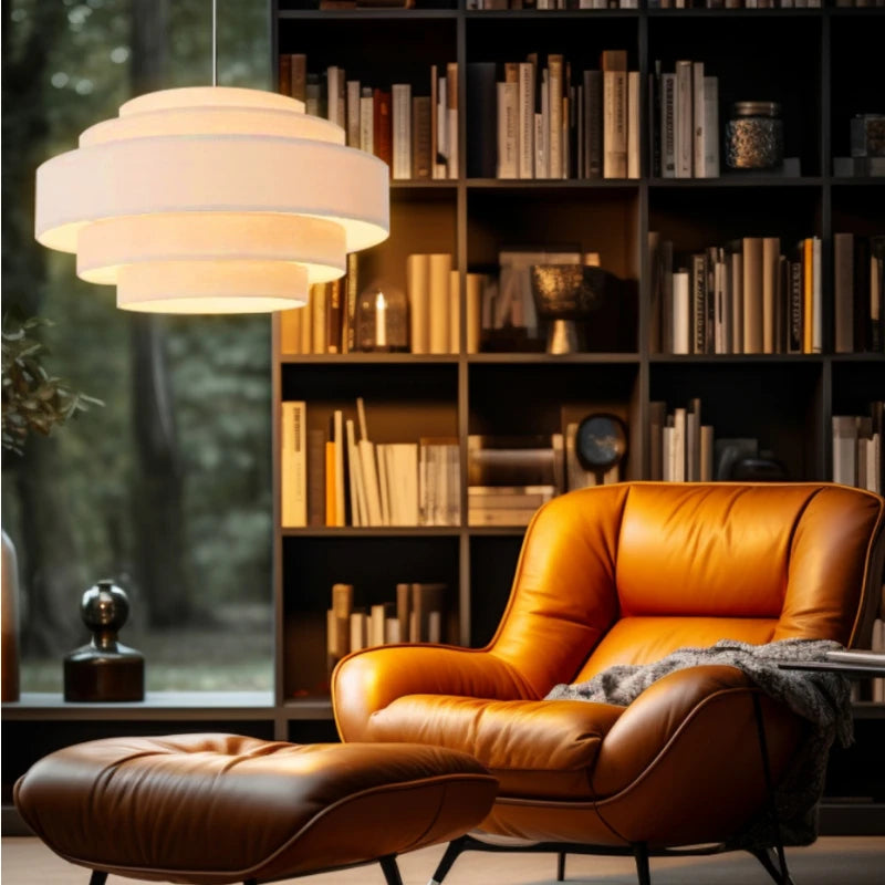 lustre en tissu créatif pour un éclairage minimaliste personnalisé - vue 5 sur 12