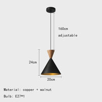 Retro-Pendelleuchte aus Messing im Vintage-Stil mit verstellbarem Kabel