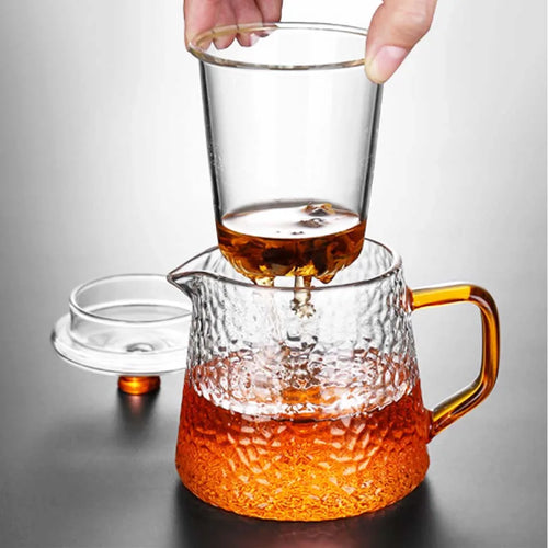 théière japonaise verre infuseur style traditionnel résistante chaleur