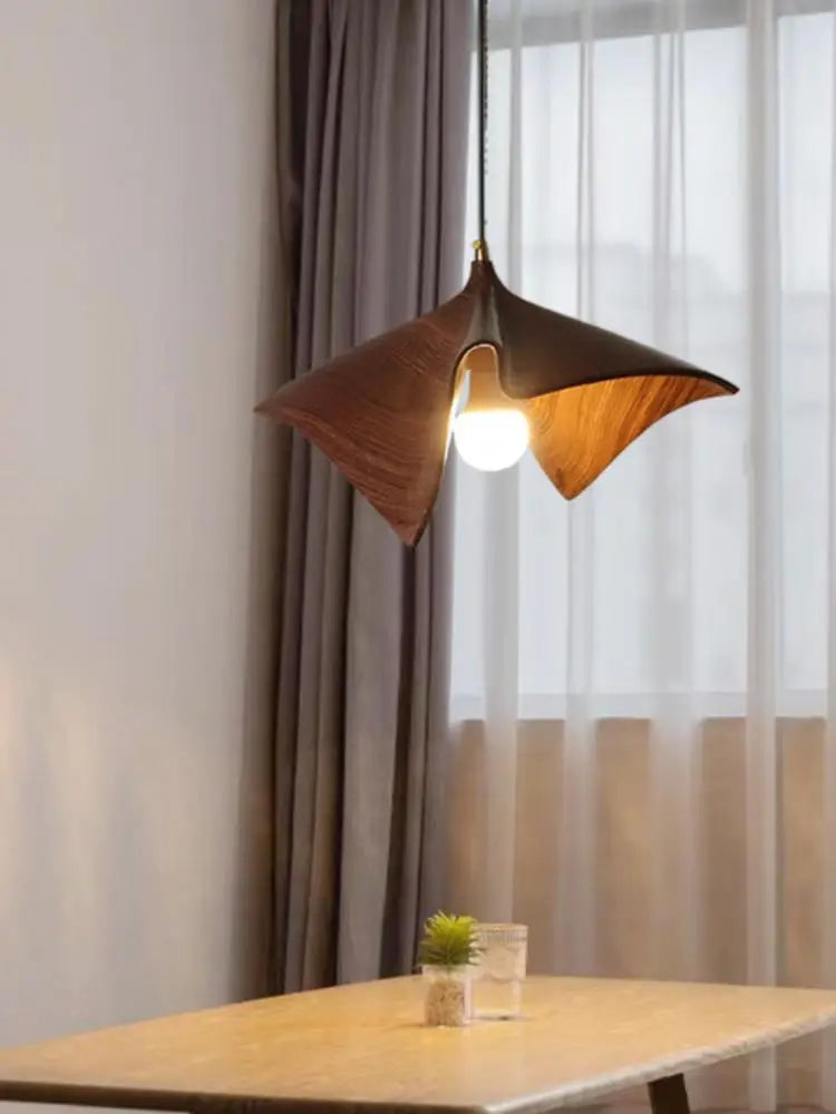 suspension nordique créative en résine avec éclairage décoratif - vue 4 sur 9