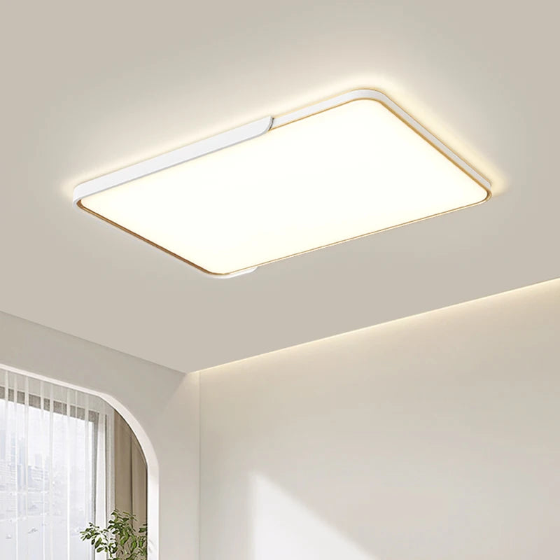 plafonnier led moderne avec télécommande design circulaire polyvalent - vue 5 sur 9