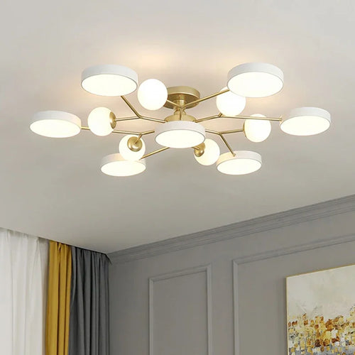 lustre led créatif pour éclairage intérieur moderne - vue 4 sur 18