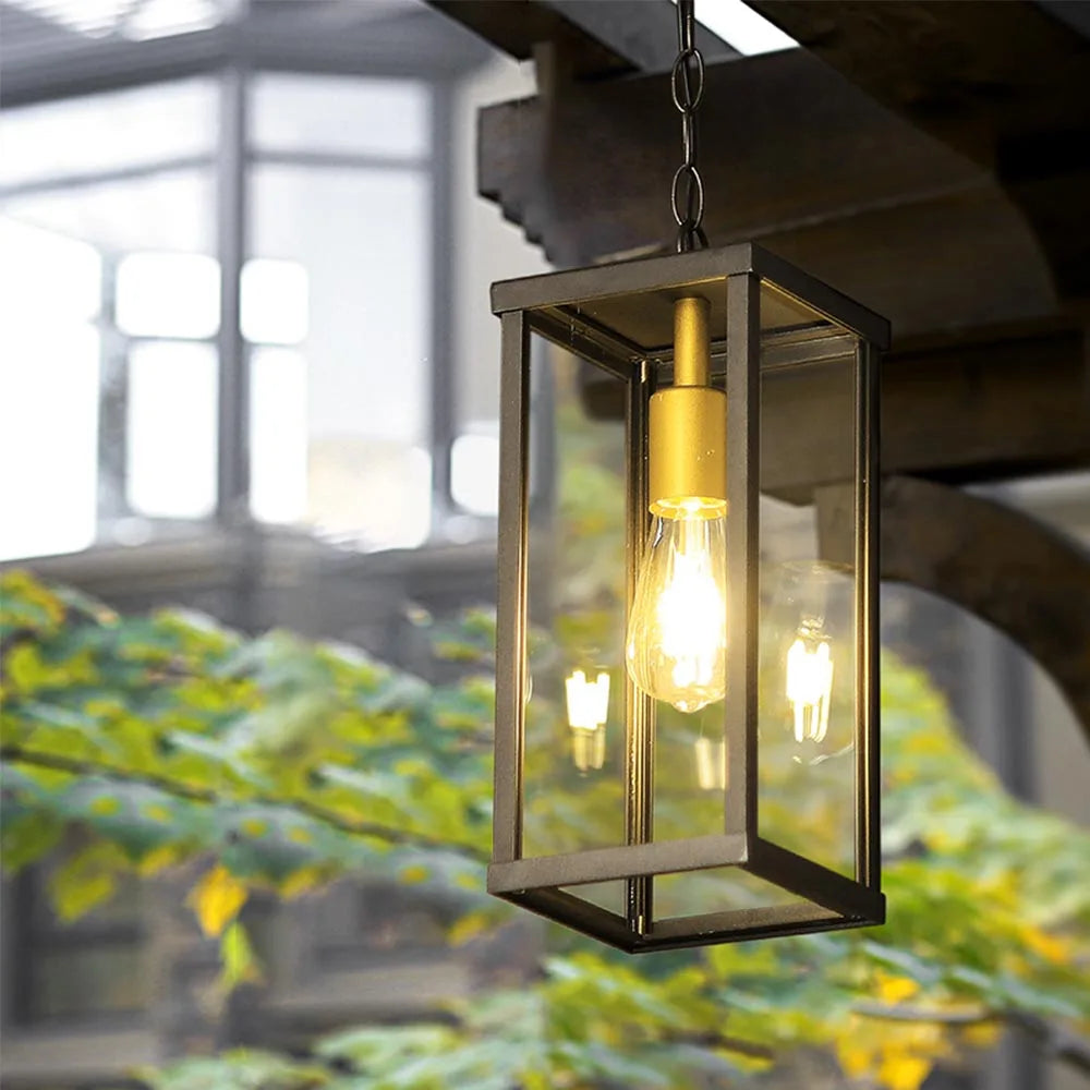 suspension rétro imperméable pour éclairage extérieur décoratif - vue 5 sur 8