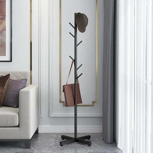 Multifunctional Floor Coat Rack, Hat Hanger, Tree Style, Freestanding Handbag Organizer, Luxury Storage Stand, 7 Hooks - vue 22 sur 28