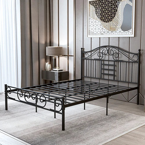 Modern minimalist hotel rental room, 1.8-meter single and double bed, wrought iron bed - vue 8 sur 11