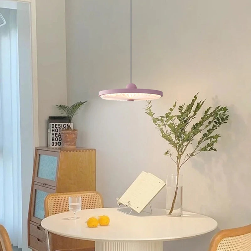 Moderne Pendelleuchte mit drei Köpfen und Augenschutz - vue 6 sur 15