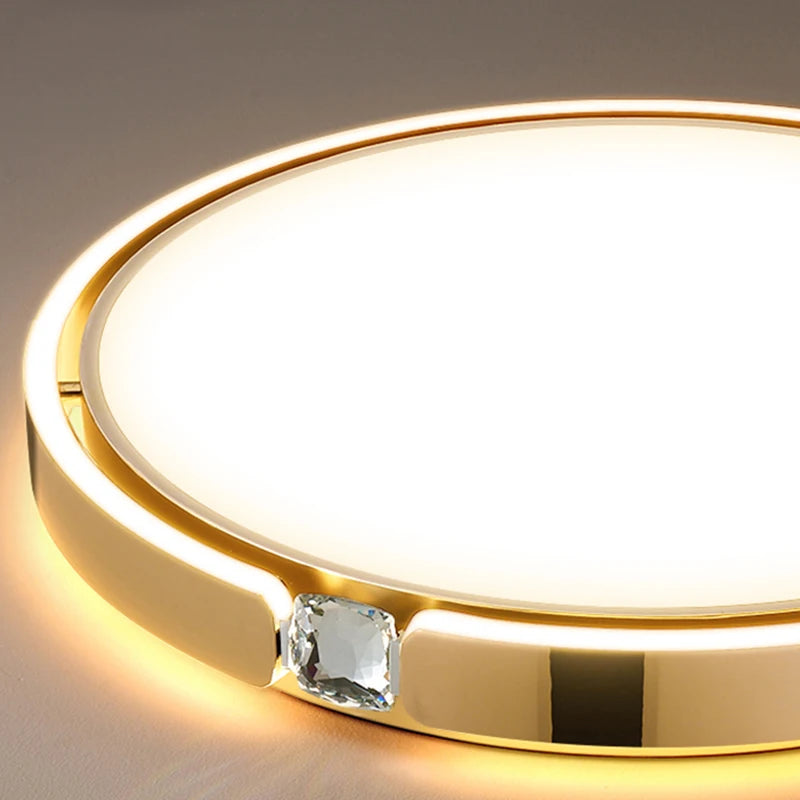Plafonnier LED en diamant au design nordique haut de gamme - vue 5 sur 12