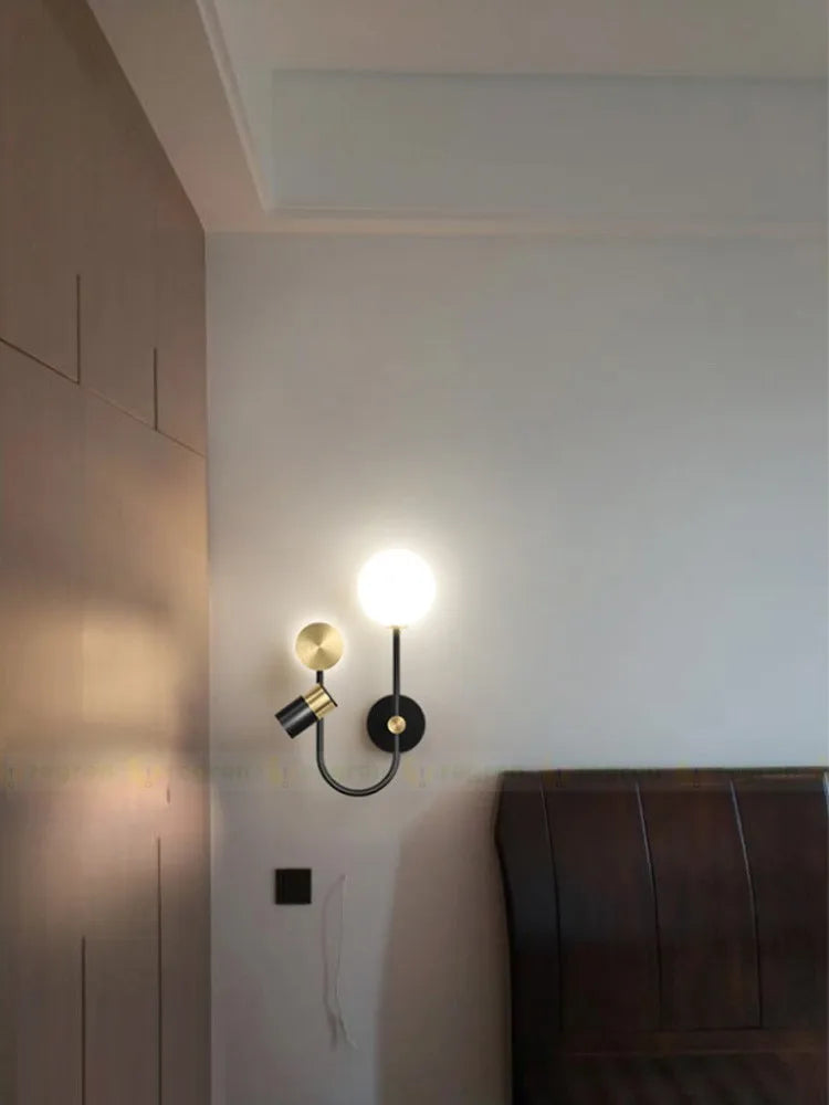 applique murale spot led en métal pour intérieur décoratif - vue 6 sur 13
