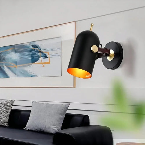 applique murale nordique créative en cuir luxe - vue 5 sur 7