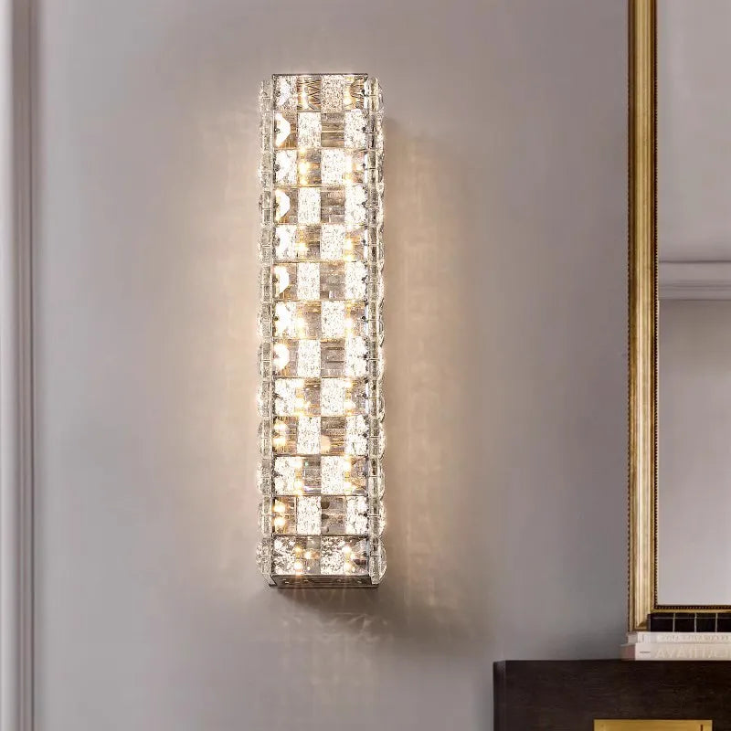 applique murale en cristal avec éclairage moderne pour décoration intérieure - vue 4 sur 12