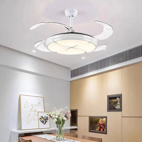 Moderner, leiser Deckenventilator mit integrierter LED-Leuchte - vue 5 sur 12