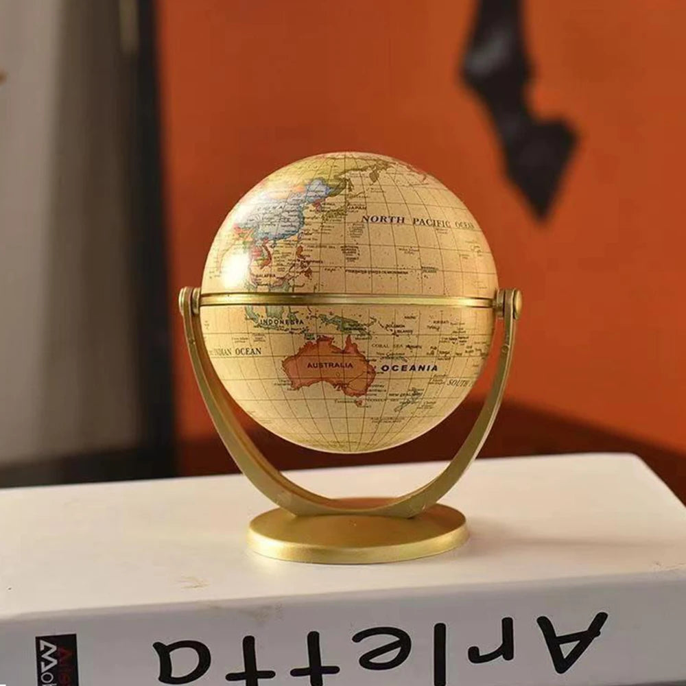 globe terrestre rétro pour apprendre la géographie et décorer - vue 6 sur 7