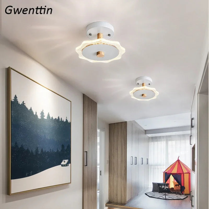 plafonnier moderne nordique led interchangeable pour intérieur élégant - vue 6 sur 12