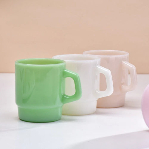Mug en verre style coréen anse ergonomique 230ml