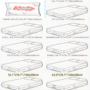 Kuup Safe Waterproof Mattress Protector, Soft Comfortable Breathable Solid Color Bedding Mattress Cover Fitted, No Pillowcases