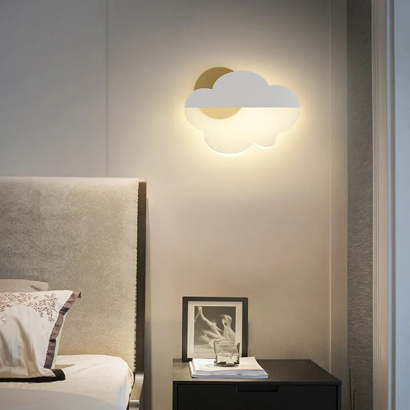 applique murale led en acrylique forme nuage pour chambre d'enfant - vue 3 sur 7