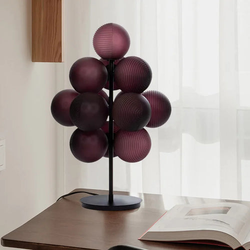 Kreativer Glas-Kronleuchter in Traubenform für modernes Interieur - vue 3 sur 15