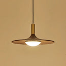 LED-Pendelleuchte Ufo-Design Massivholz Kupfer