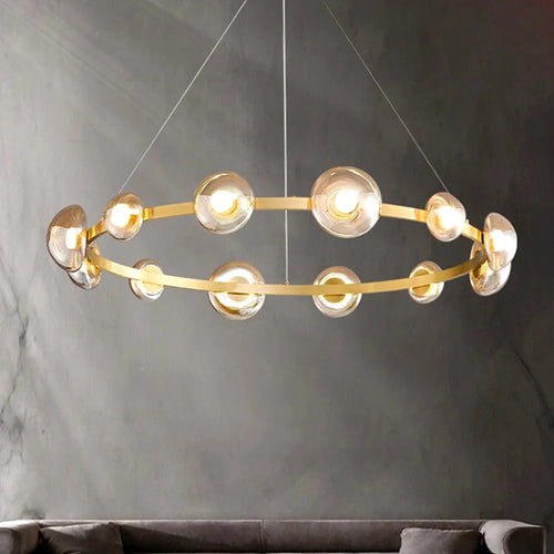 Lustre Nordique décor à la maison en verre salle à manger lumières éclairage intérieur