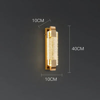 lampe de chevet led cristal applique murale