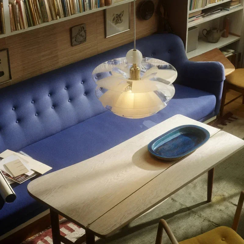 suspension créative en verre design pomme de pin décoratif