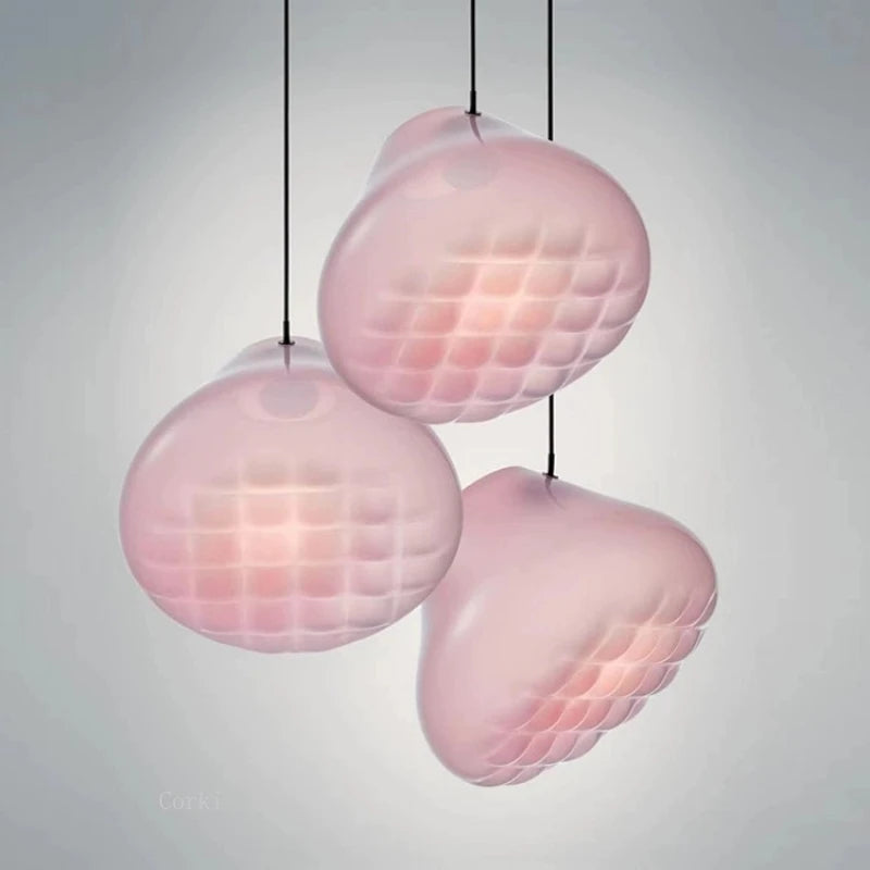 lustre en verre design pour cuisine bar et restaurant - vue 6 sur 13