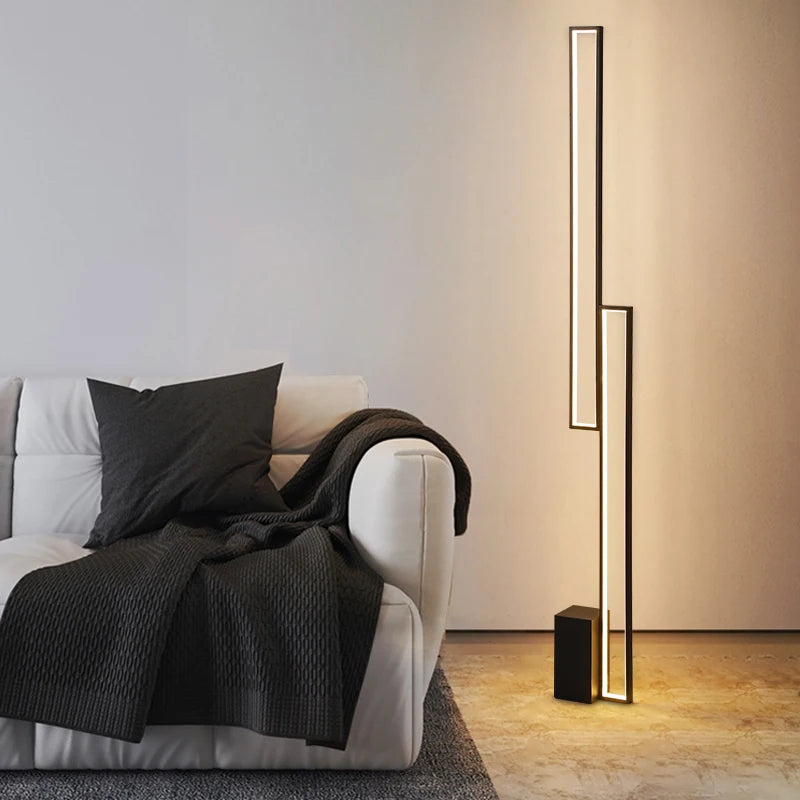 Minimalistische moderne Stehleuchte mit kreativem Premium-Design - vue 4 sur 8