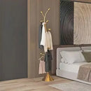 Floor Clothes Rack for Bedroom - Italian Style, Space Utilization Artifact, High-End Luxury Indoor Clothes Drying Rack