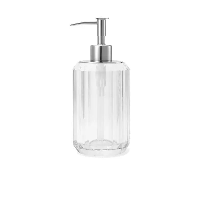 distributeur de savon liquide en cristal transparent pour salle de bain - vue 13 sur 20