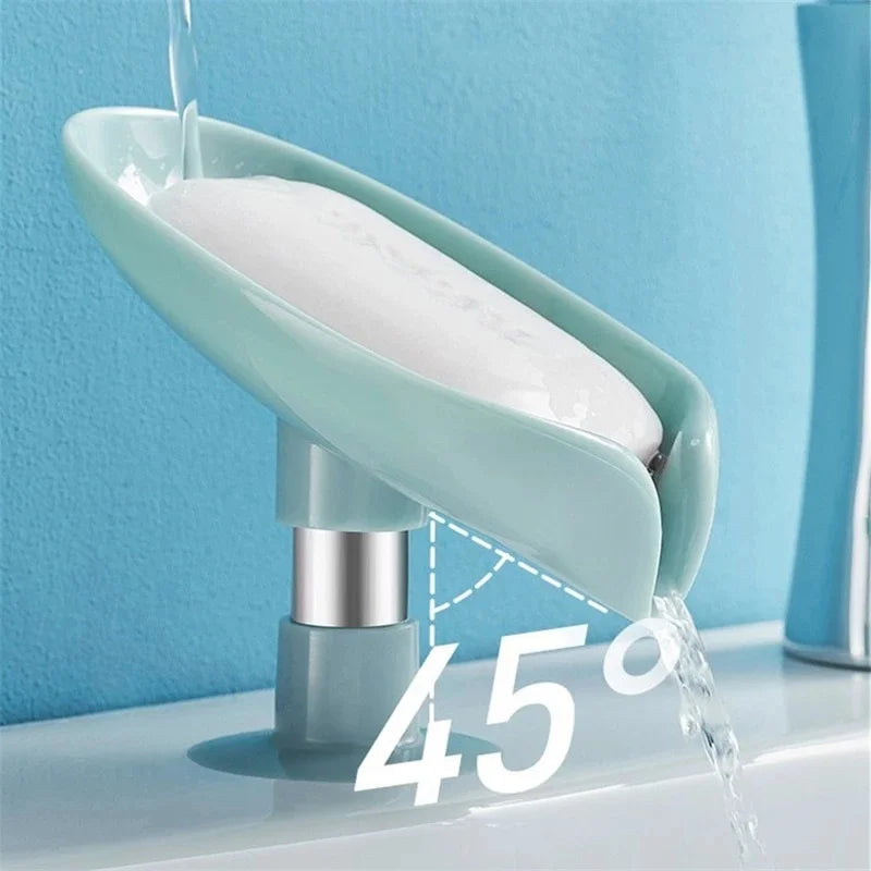 boîte à savon en forme de feuille pour salle de bain - vue 4 sur 7