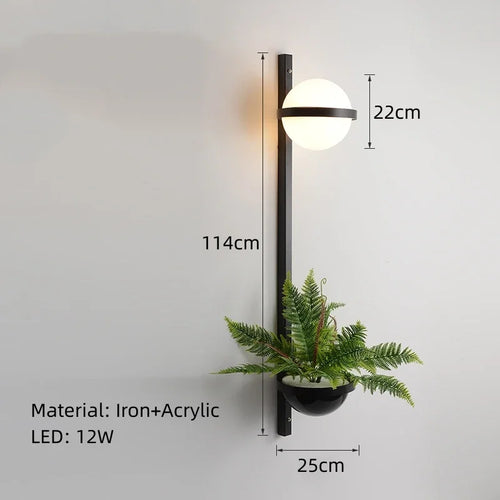 Moderner DIY-LED-Kronleuchter mit Blumentopf für himmlischen Garten - vue 16 sur 18