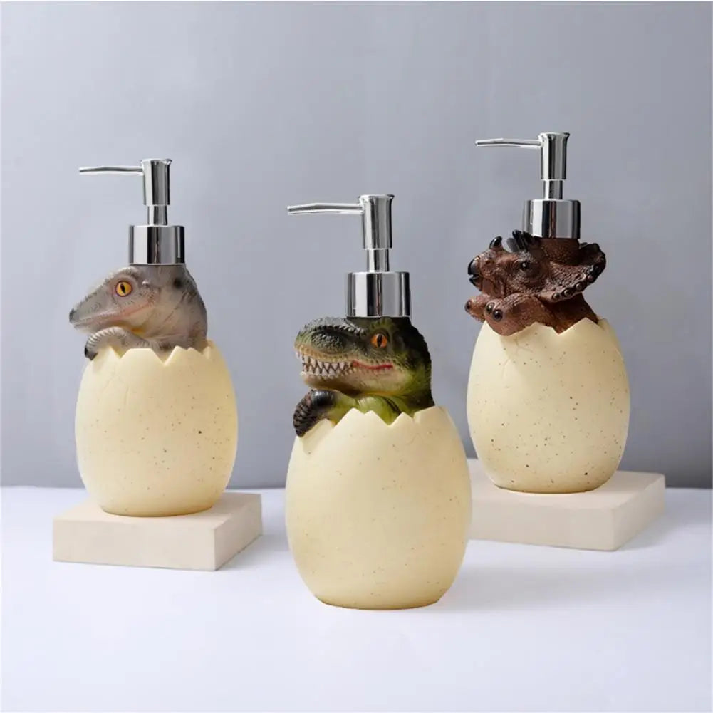 distributeur de savon dinosaure rechargeable mignon écologique - vue 3 sur 8