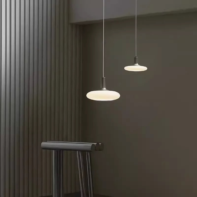 Kreativer minimalistischer Glaskronleuchter für moderne und originelle Dekoration - vue 4 sur 12