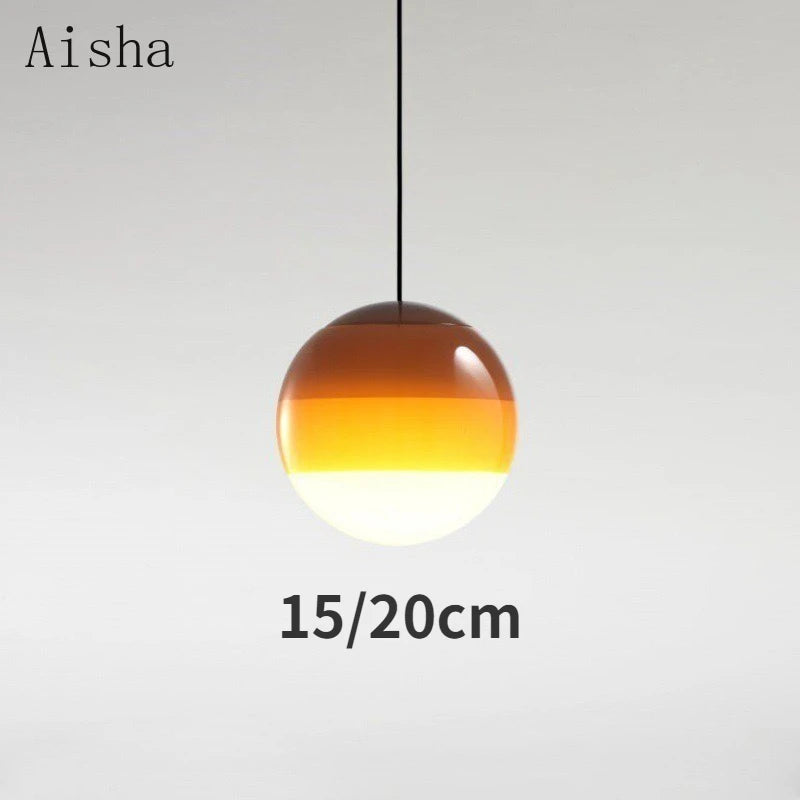 suspension en verre style nordique pour intérieur décoratif 2024 - vue 7 sur 12