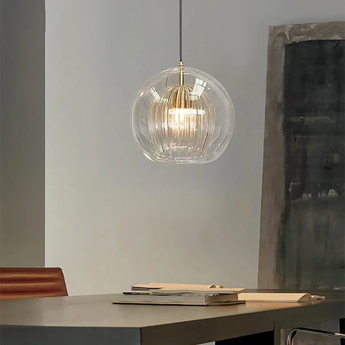 Moderne Pendelleuchte aus Glas für die Wohnraumdekoration - vue 2 sur 15