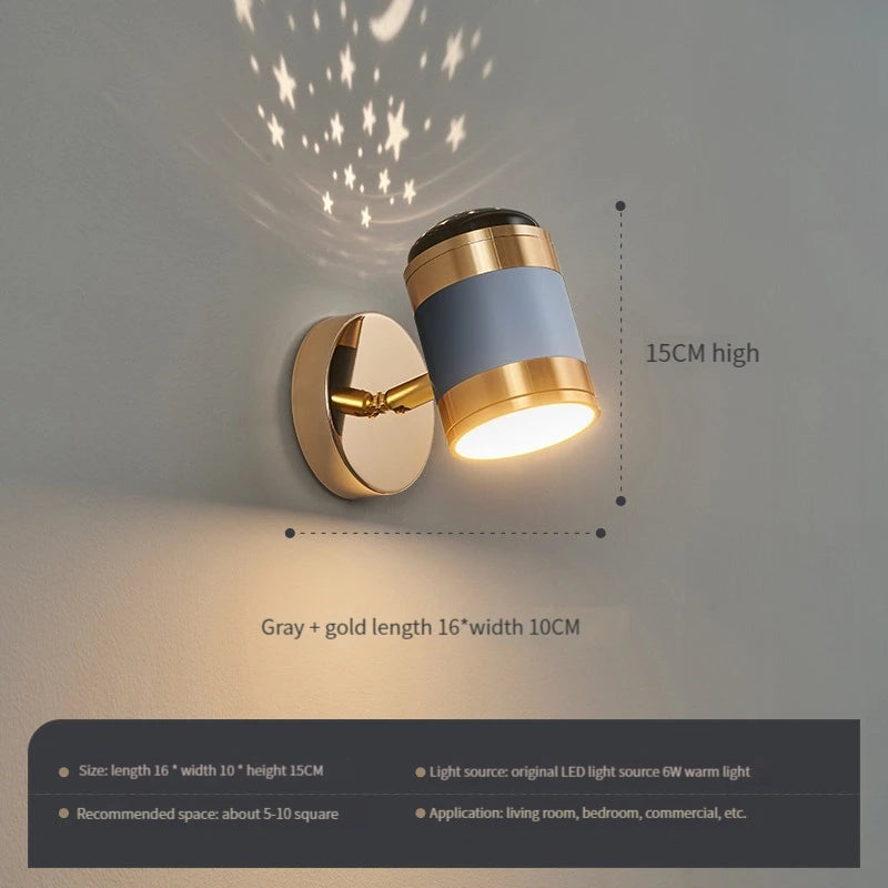 applique murale led rotative moderne lampe de lecture décoration luminaria