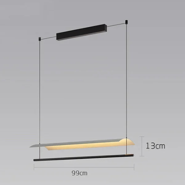 lustre minimaliste scandinave en tuiles pour bureau - vue 8 sur 11