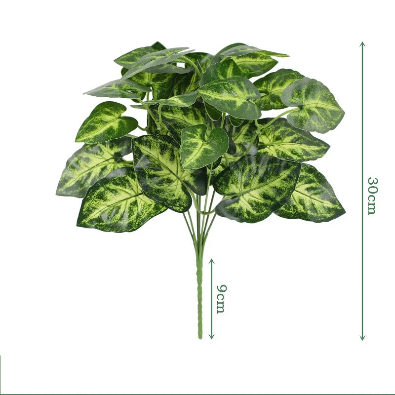 feuilles de bambou dieffenbago en soie pour décoration élégante - vue 15 sur 32