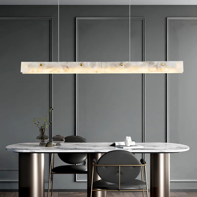lustre moderne en marbre noir pour décoration intérieure élégante - vue 4 sur 10