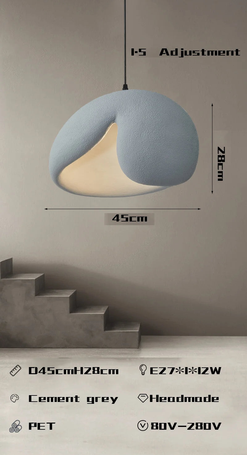 Kronleuchter Wabi Sabi nordisch minimalistisch LED hängend