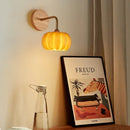 Dekorative Wandleuchte Kürbis für Halloween und nordisches Interieur