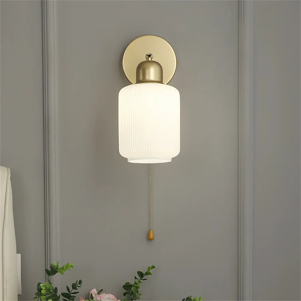 applique murale nordique à led en métal et verre réglable - vue 7 sur 11