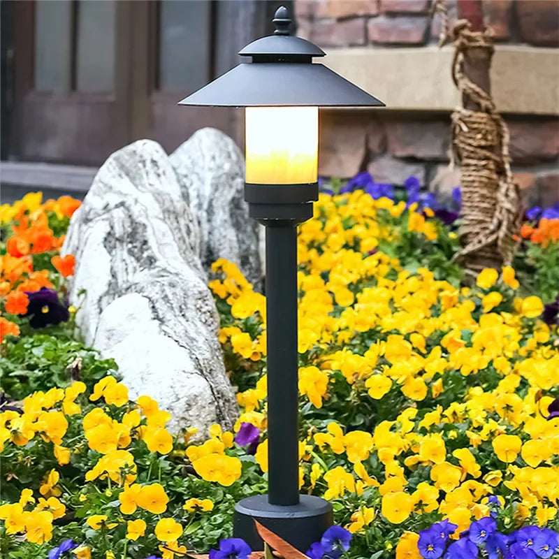 Moderne LED-Außenleuchte für Garten und Hof - vue 4 sur 47