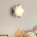 applique murale LED en résine en forme de fleur