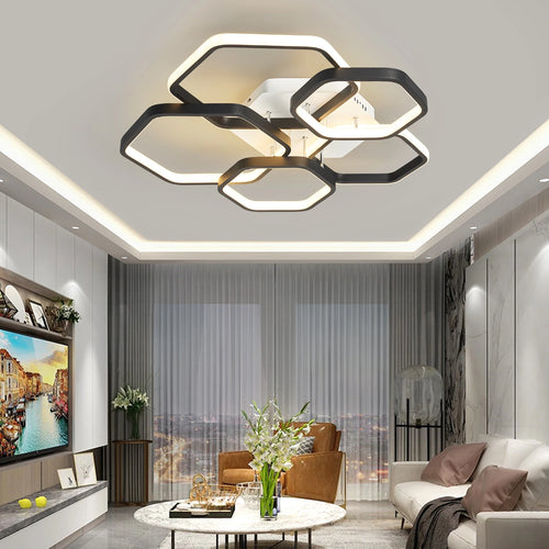 plafonnier led moderne et créatif pour maison intelligente - vue 5 sur 10
