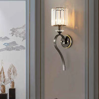 applique murale de luxe en cristal led pour décoration intérieure